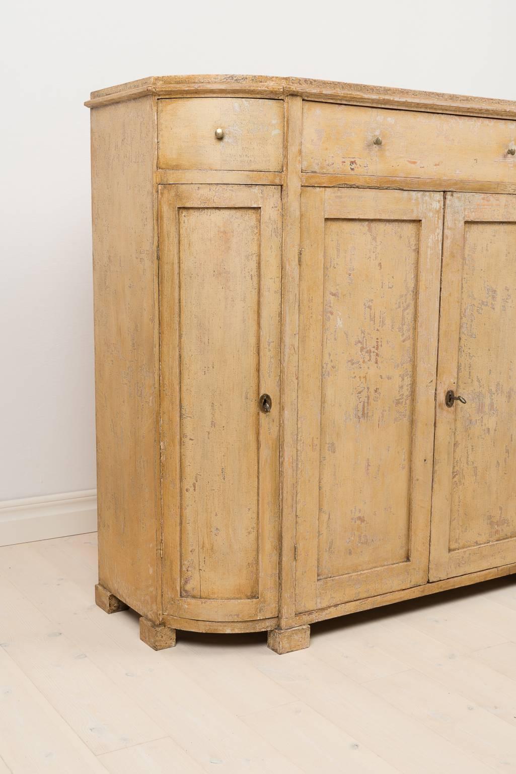 Country 19th Century Swedish Four-Door Sideboard