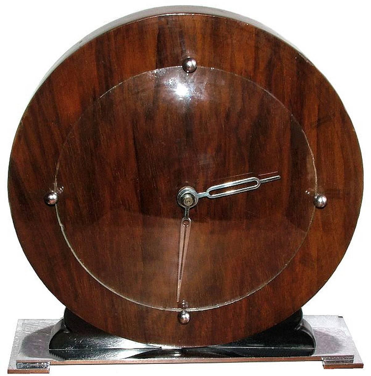 English Original 1930s Modernist Clock