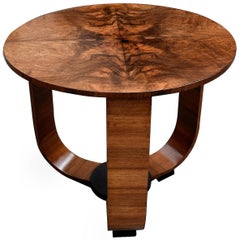 Art Deco Modernist Walnut Occasional Table