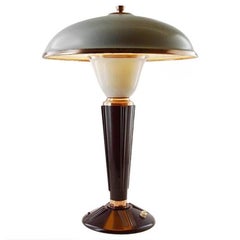 Grande lampe de table Art déco en bakélite par Eileen Gray pour Jumo:: France