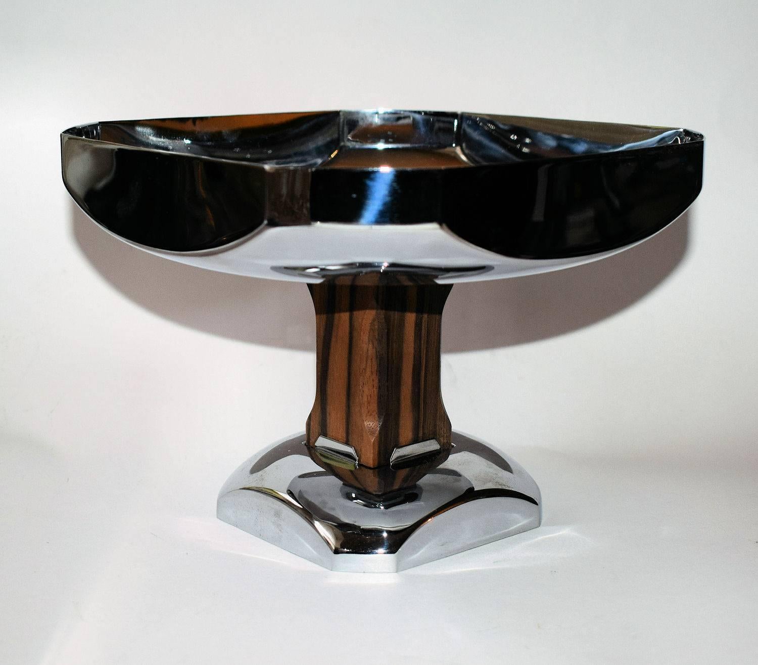 20th Century Art Deco Modernist Comport, 1930s, French