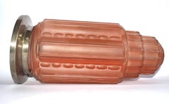 Art Deco Glass Skyscraper Ceiling Light, 1930s