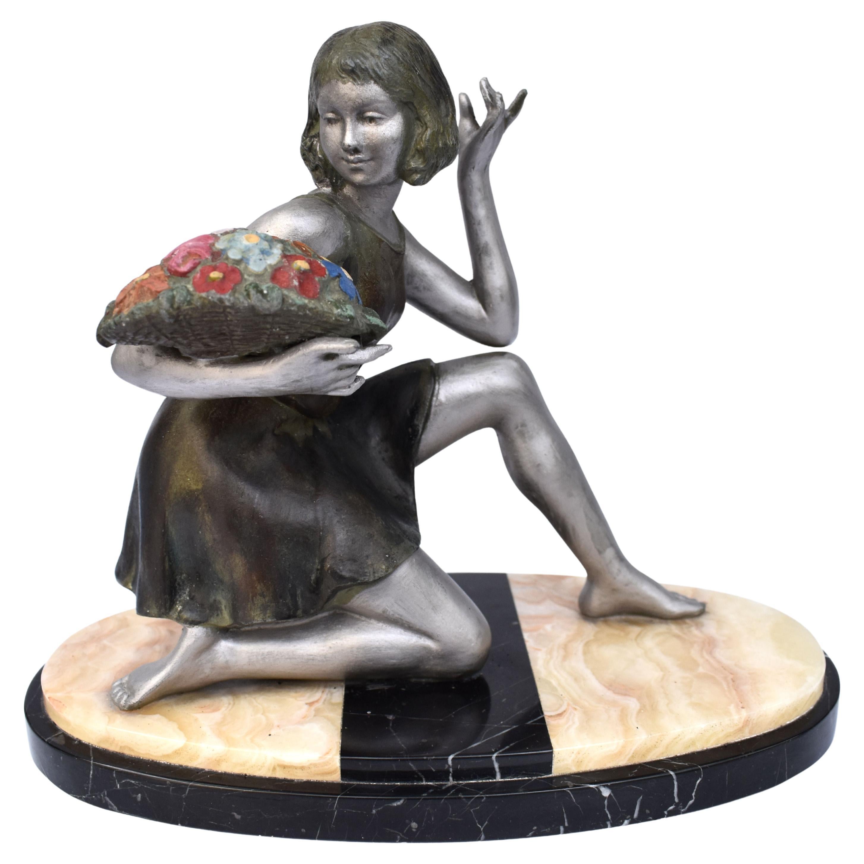 Figura Femenina Art Decó Geo Maxim, c1930