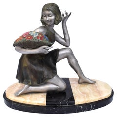 Figura Femenina Art Decó Geo Maxim, c1930