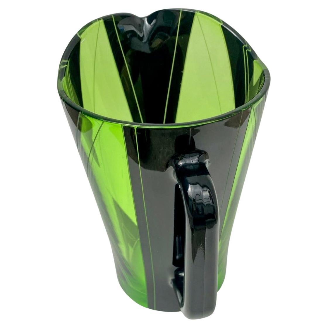 Art Deco Stunning Pitcher Set with 6 Matching Glasses, circa 1930 In Good Condition For Sale In Devon, England