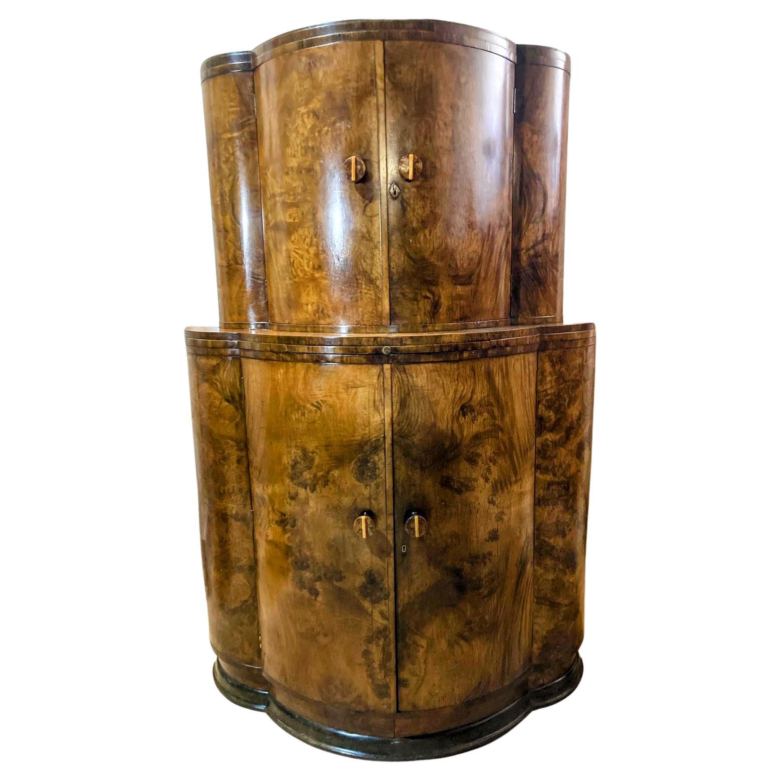 Art Deco Stylish Cocktail Cabinet, Dry Bar , C1930