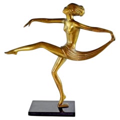 Art Deco Original Josef Lorenzl Female Figurative Dancer, Unsigned , c1930