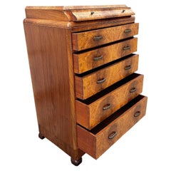 Art Deco High Quality Burr Walnut Chest Of Six Drawers, English, c1930's