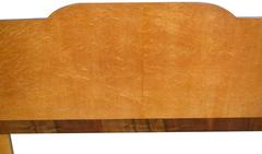 1930s Art Deco Birds Eye Maple Odeon Bed
