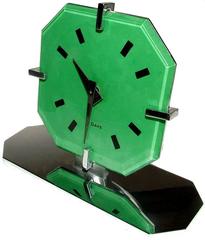 Rare Miniature 1930s Art Deco 8 Day Modernist Clock