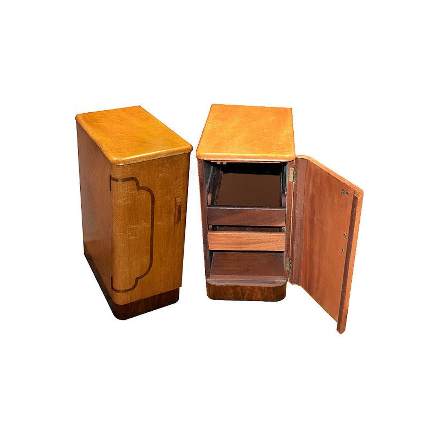 1930s bedside cabinets