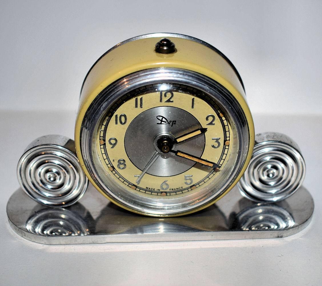 art deco alarm clocks