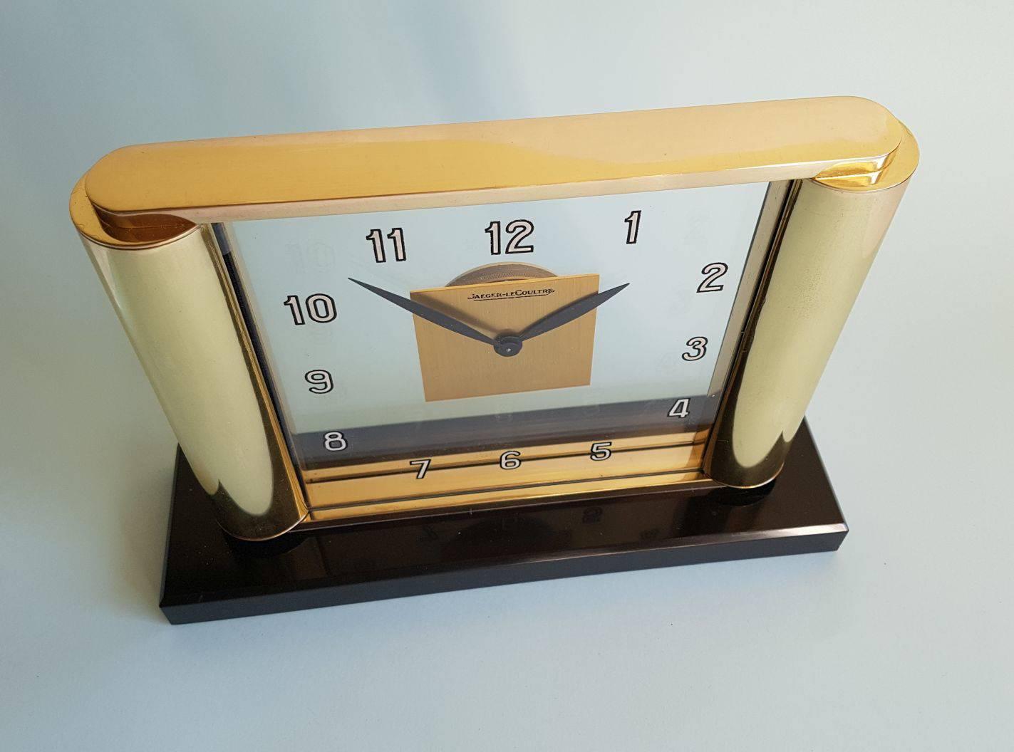  Rare Art Deco Clock by Jaeger-LeCoultre  c1930 1