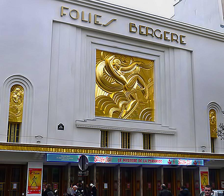 Contemporary Art Deco 'Folies Bergeres' Wall Plaque