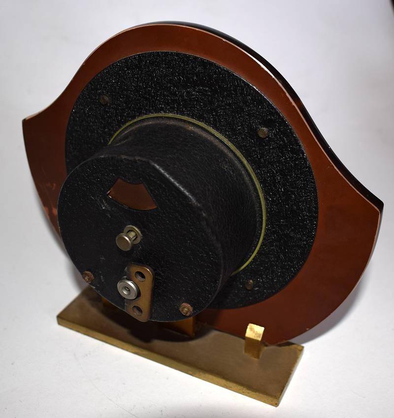 20th Century Art Deco English Mirror and Gilt Clock