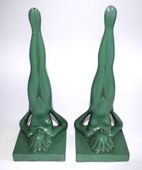 Frankart Nymph 1930s Art Deco Bookends