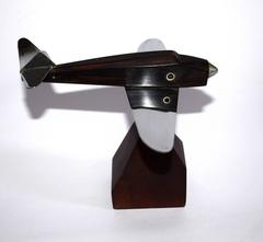 Art Deco Model Airplane Paper Weight