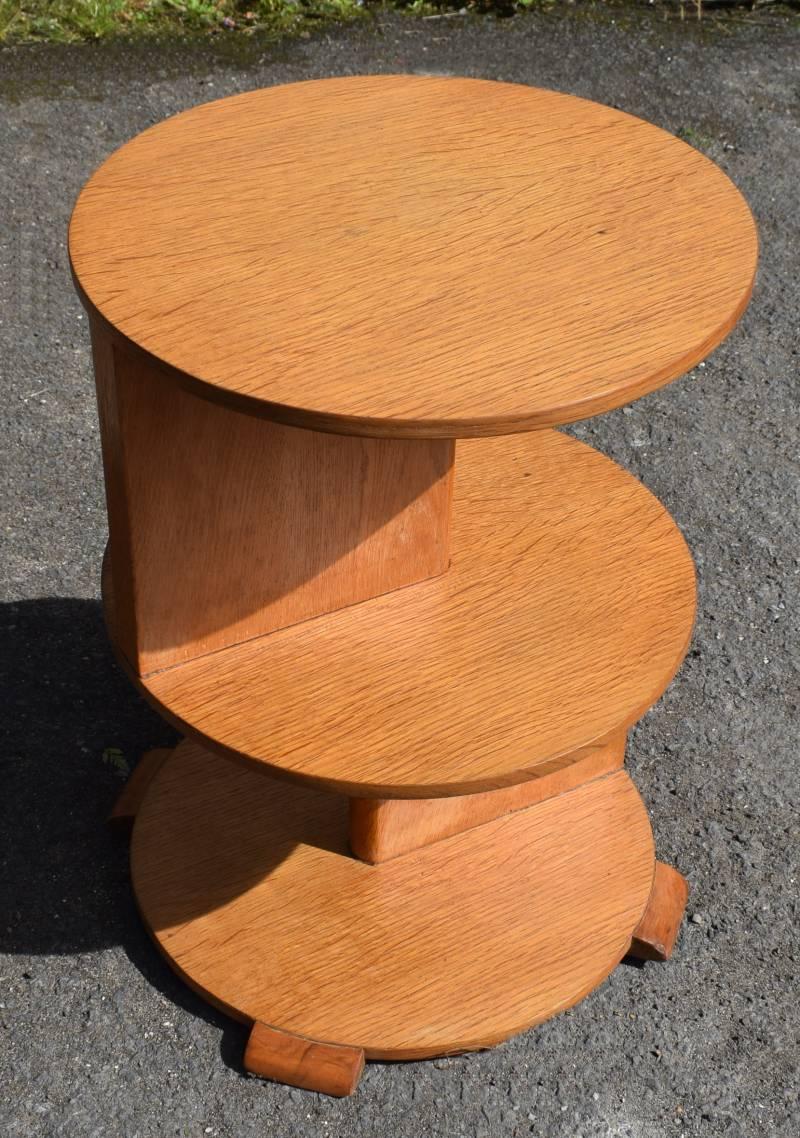 Great Britain (UK) Art Deco High Style Three-Tier Occasional Table