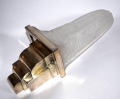Rare Art Deco Wall Light Sconces by Muller Freres