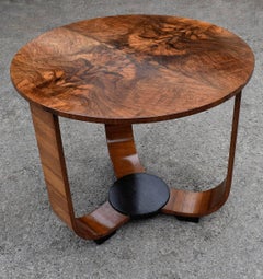 Art Deco Modernist Walnut Occasional Table