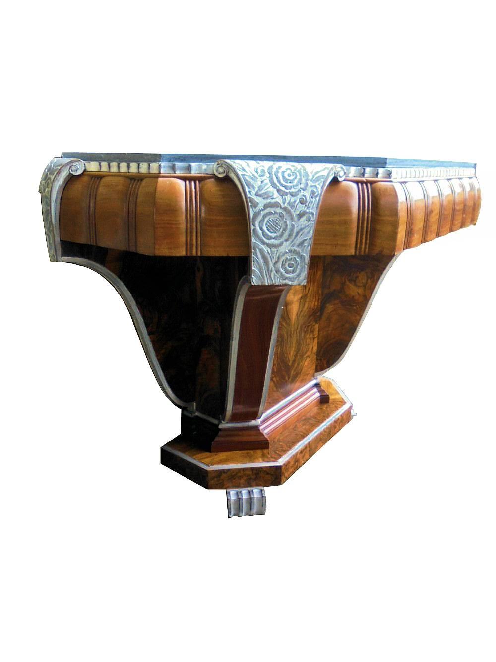 This is a very rare and one off opportunity to acquire not only a wonderful and stylish piece of furniture but something that is unique and a piece of English history. For your consideration is this Art Deco console table which was made for the