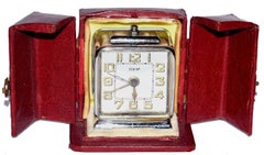 French Chrome Art Deco Alarm Clock by Dep