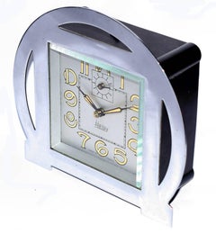 1930s Art Deco Blangy Chrome Clock