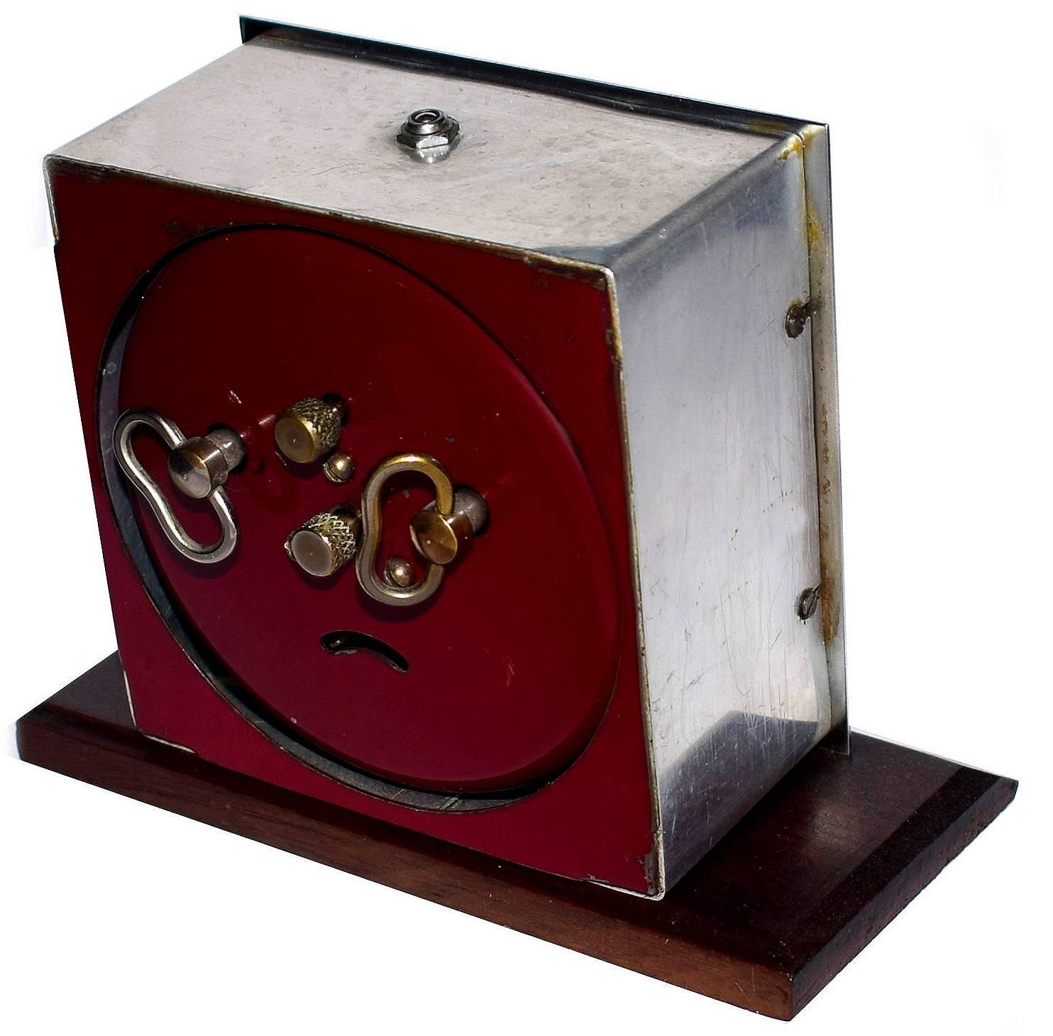 Verre Horloge Art déco des années 1930 par Blangy, France en vente