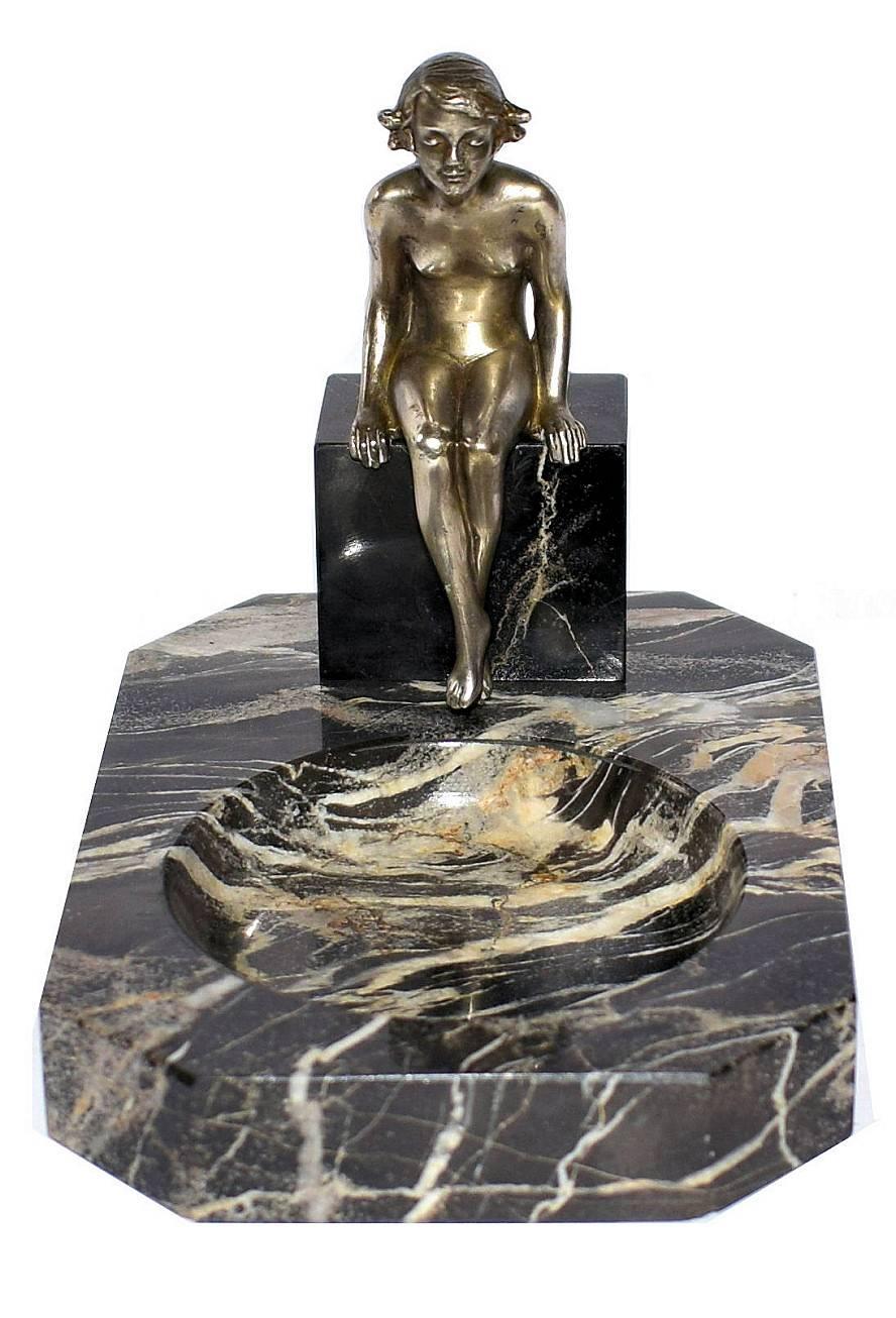 Art Deco Austrian Bronze of Nude Attributed to Lorenzl 4