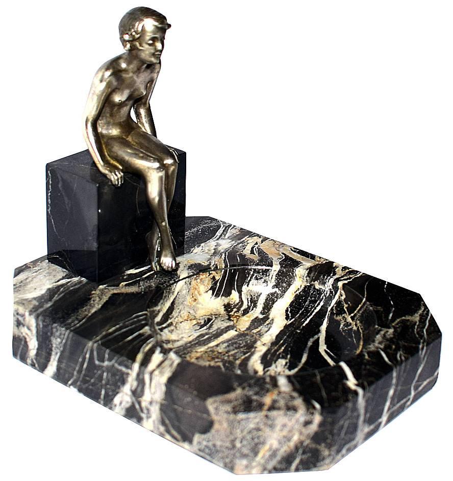 Art Deco Austrian Bronze of Nude Attributed to Lorenzl 5