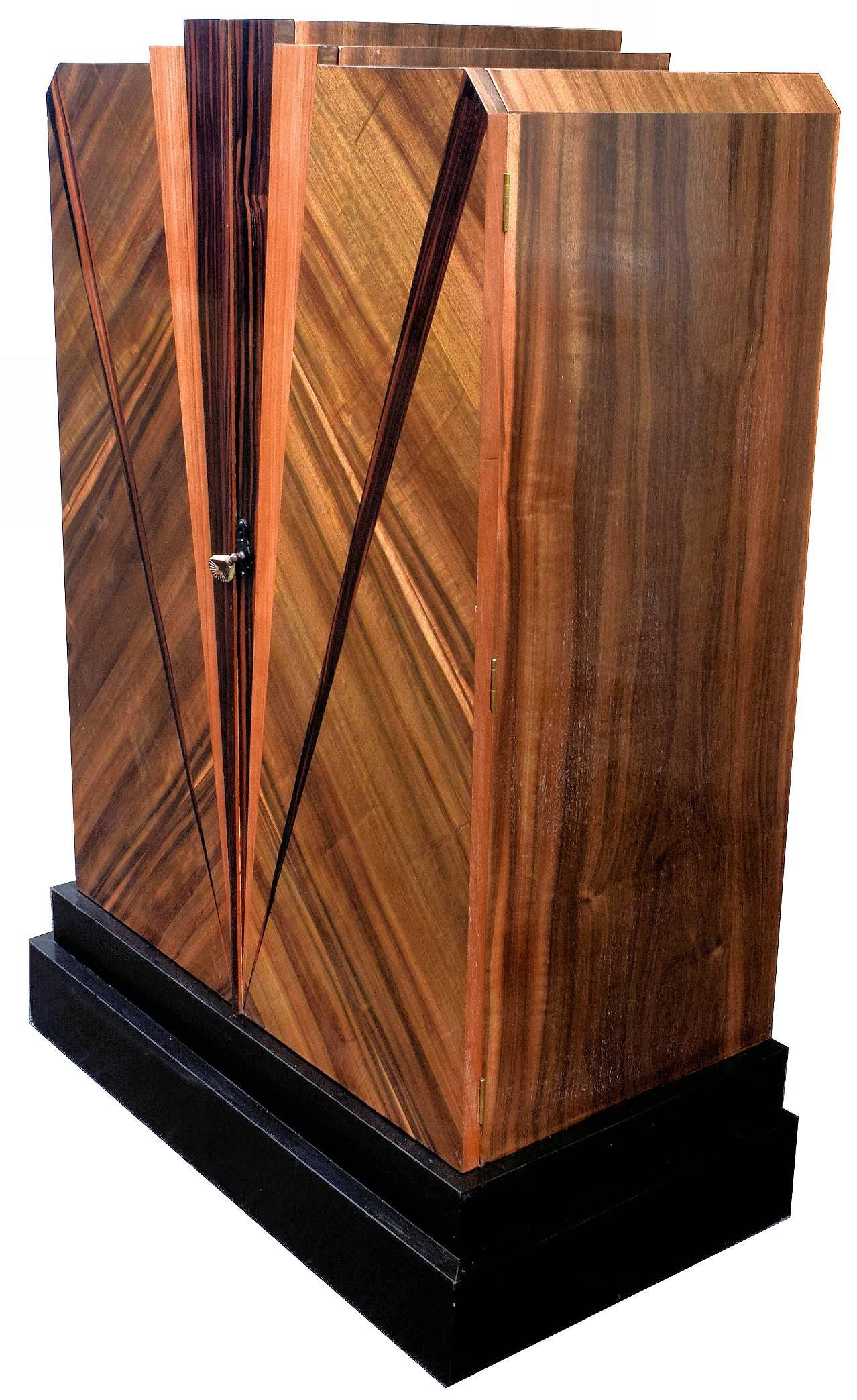 English Art Deco High Style Double Wardrobe 2