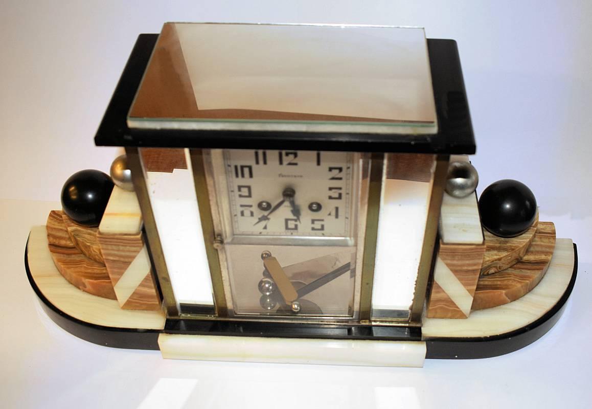art deco mantle clocks