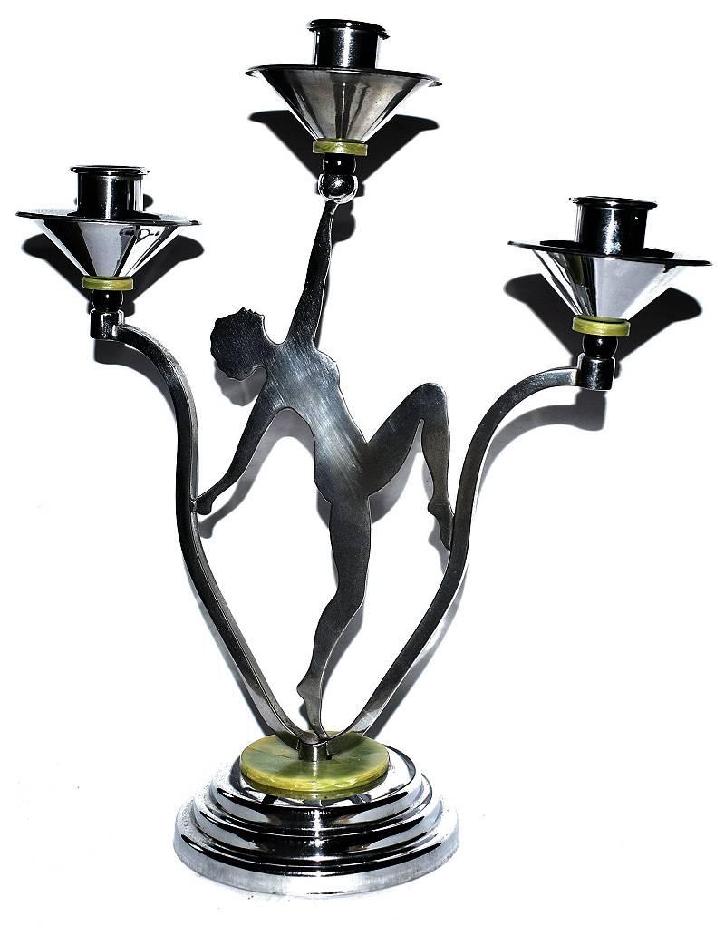 art deco candelabra