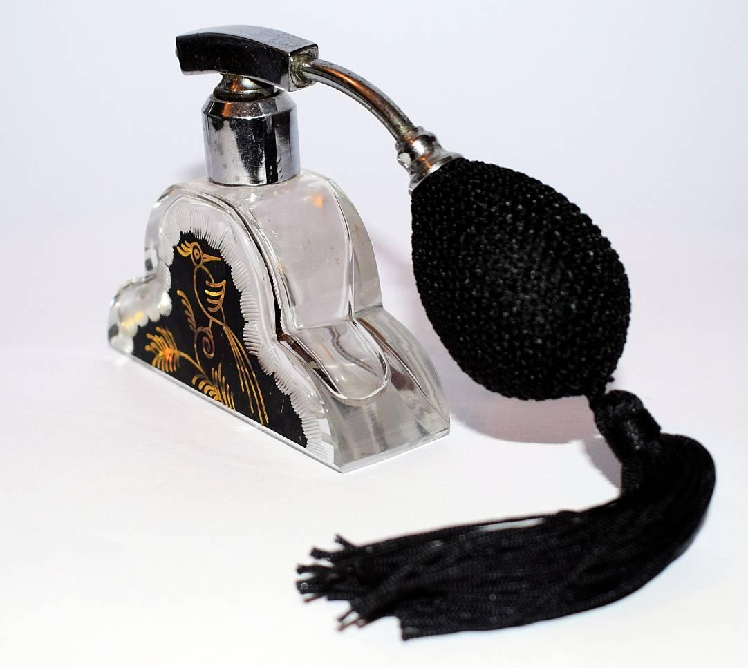 20th Century 1930s Art Deco Czech Ladies Perfume Atomizer