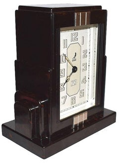 French Art Deco Bakelite Clock by Jaz