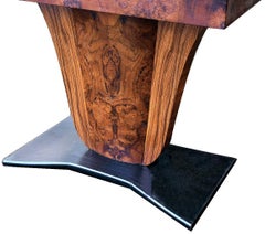 1930s Art Deco Walnut Console /Hall Table