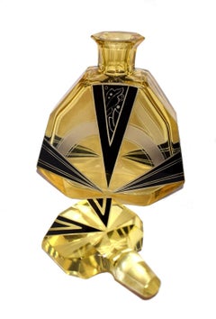 Art Deco 1930s Czech Decanter Set