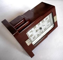Art Deco Bakelite Skyscraper Clock by Jaz