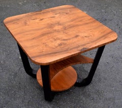 Art Deco Occasional Table in Figured Walnut, English , circa 1930