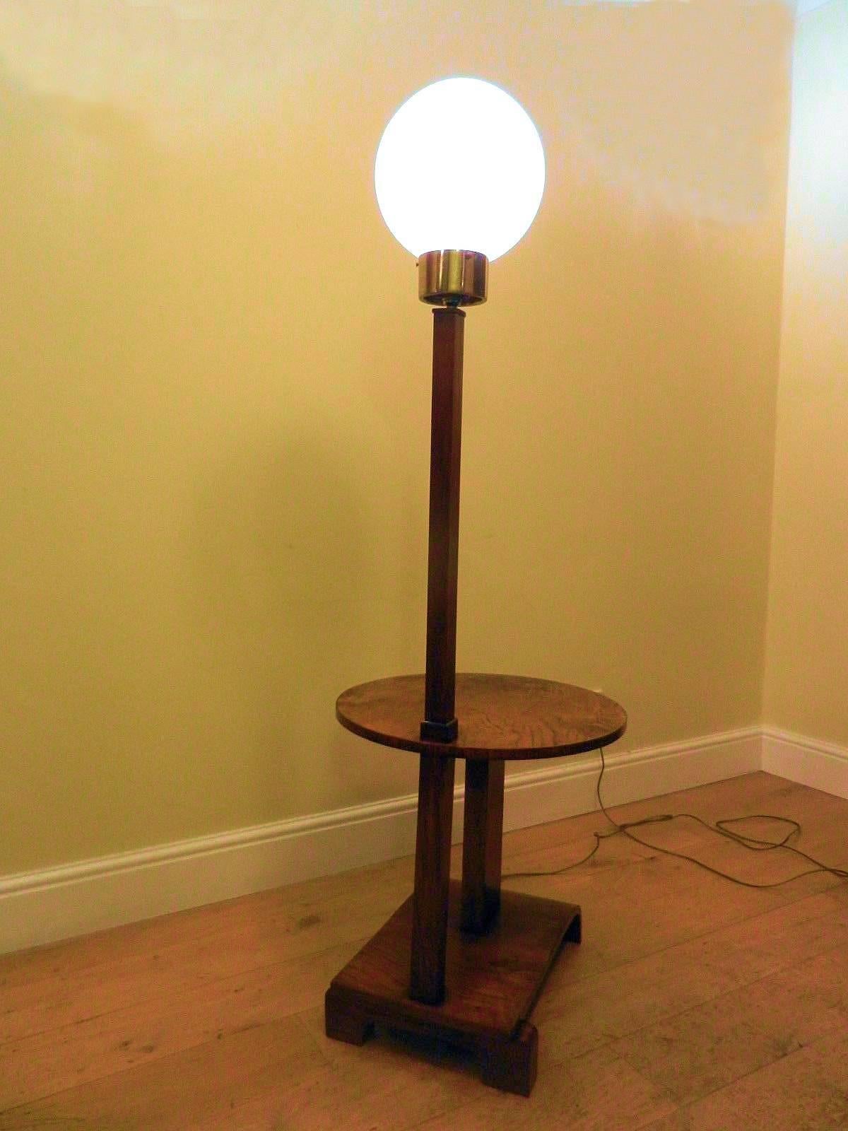 Brass Danish Art Deco 1930's Modernist table Floor Lamp