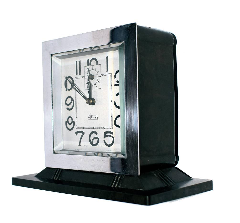 1930s Art Deco Clock by the French Clock Company Blangy 2
