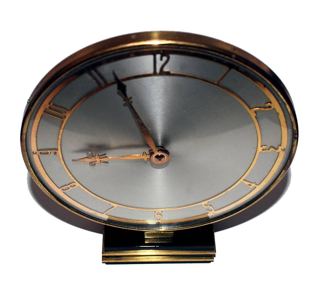20th Century English Modernist Wind Up Clock