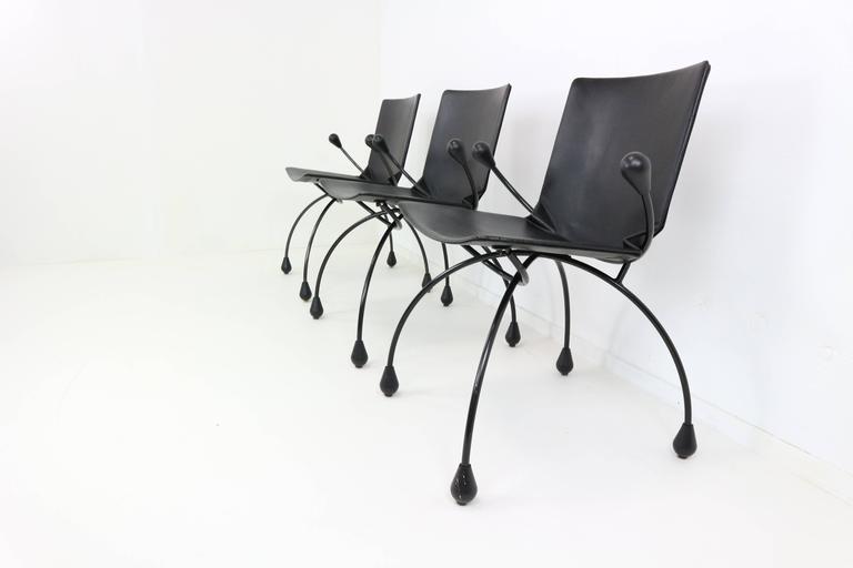 Funky Black Leather Chairs, by Pierre Mazairac and Karel Boonzaaijer