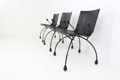 Funky Black Leather Chairs,  by Pierre Mazairac & Karel Boonzaaijer