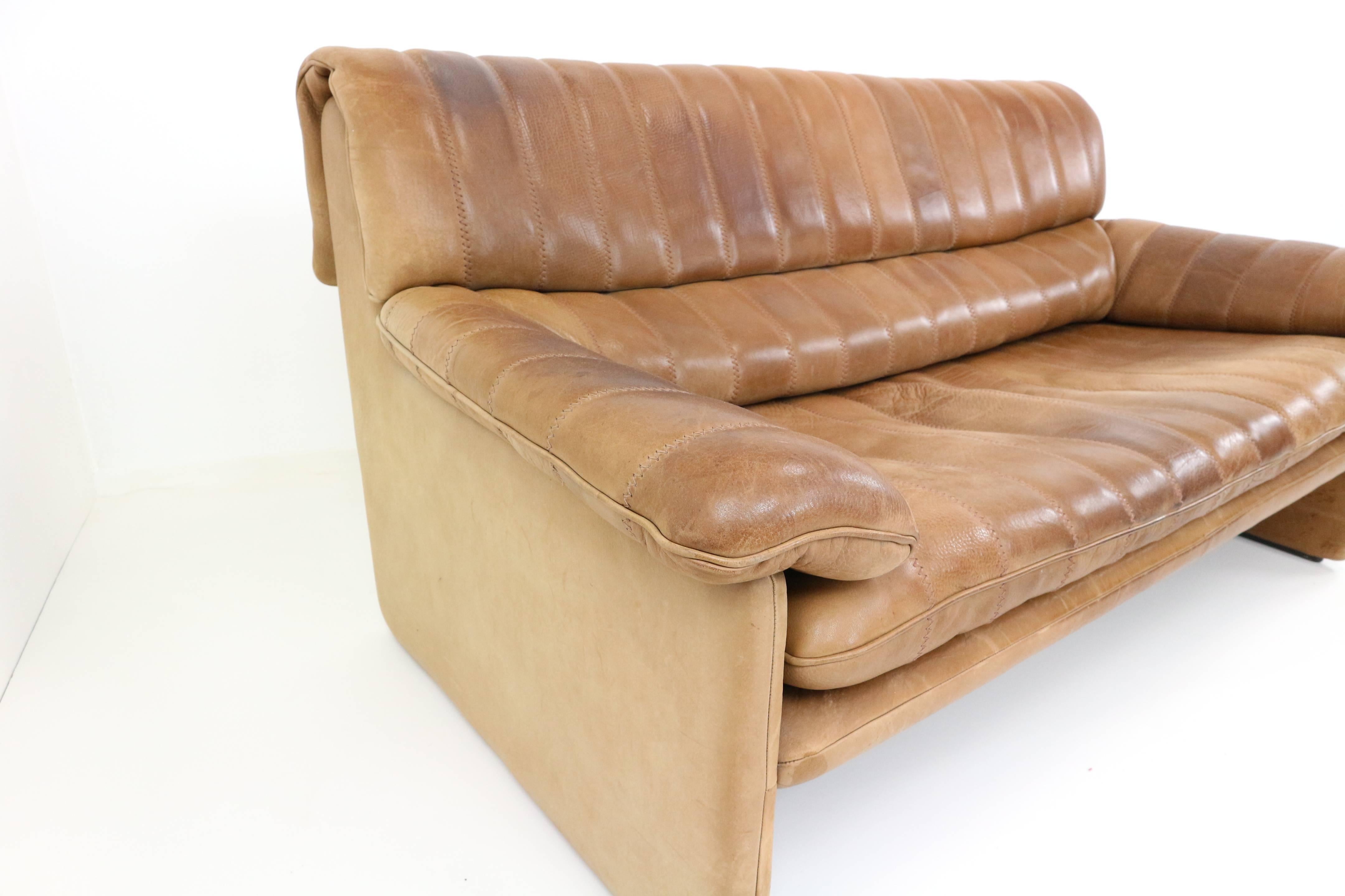 Late 20th Century De Sede DS-85 Sofa Two-Seat, 1970s
