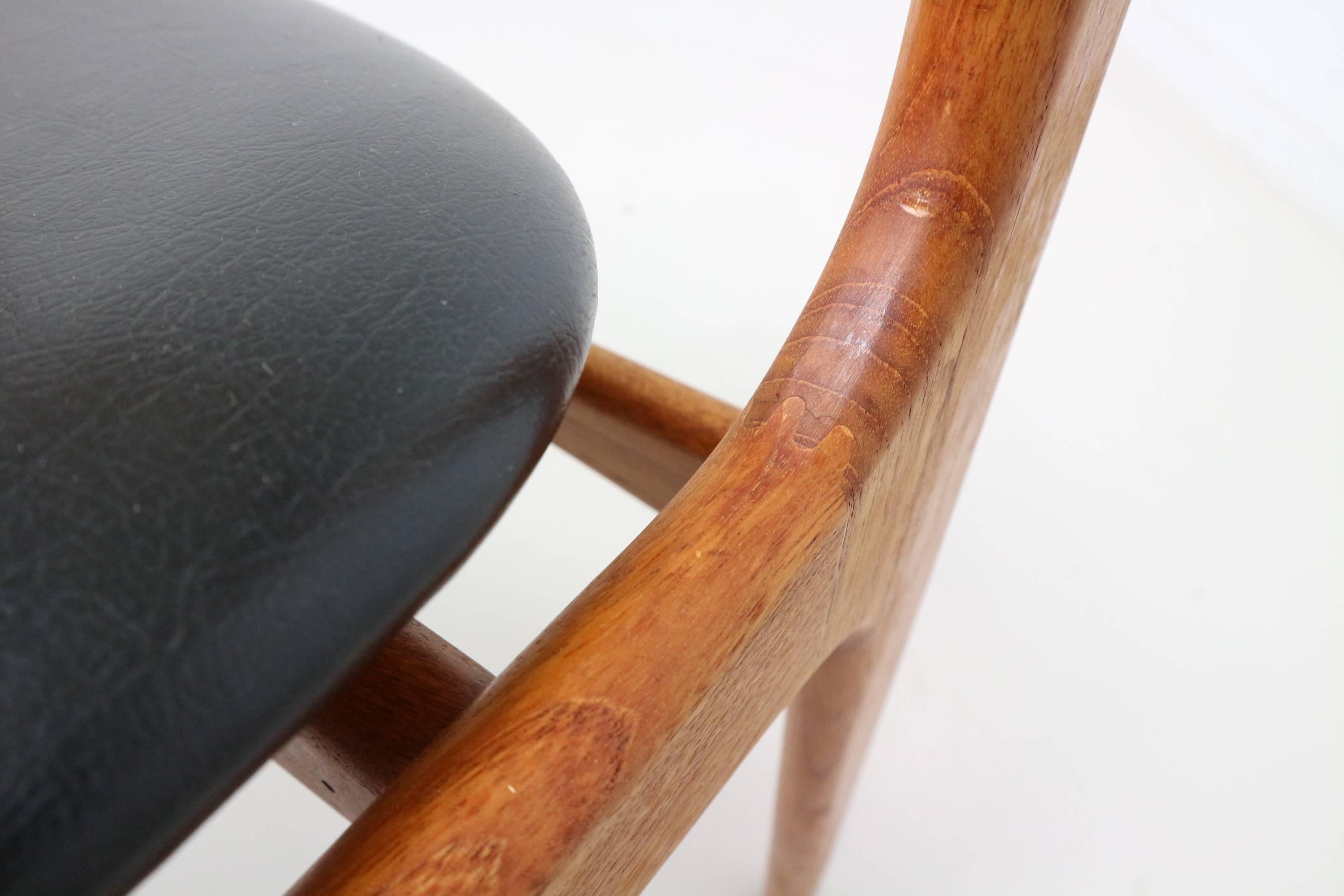 Set of Six Danish Teak Dining Chairs Designed by Erik Buch for O.D 2