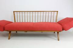 Rare 1950s Sofa and Daybed by Walter Knoll for Antimott, New Upholstered