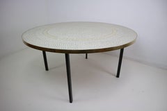 Berthold Muller Mosaic Gold-Plated Coffee Table, 1960s