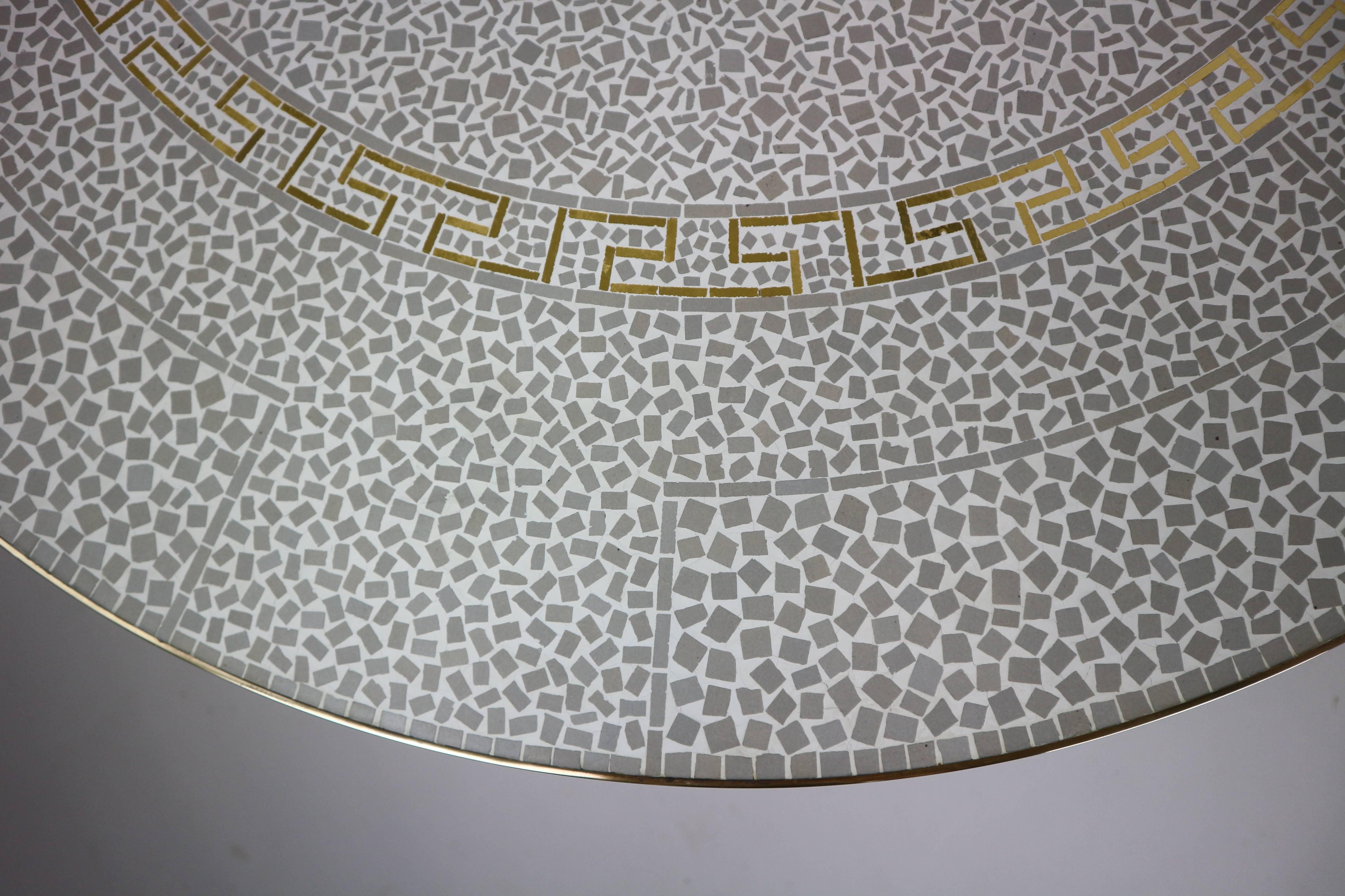 Berthold Muller Mosaic Gold-Plated Coffee Table, 1960s 2