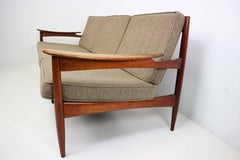 Dänisches Mid-Century-Sofa aus Rosenholz von unbekanntem Designer für Lifa